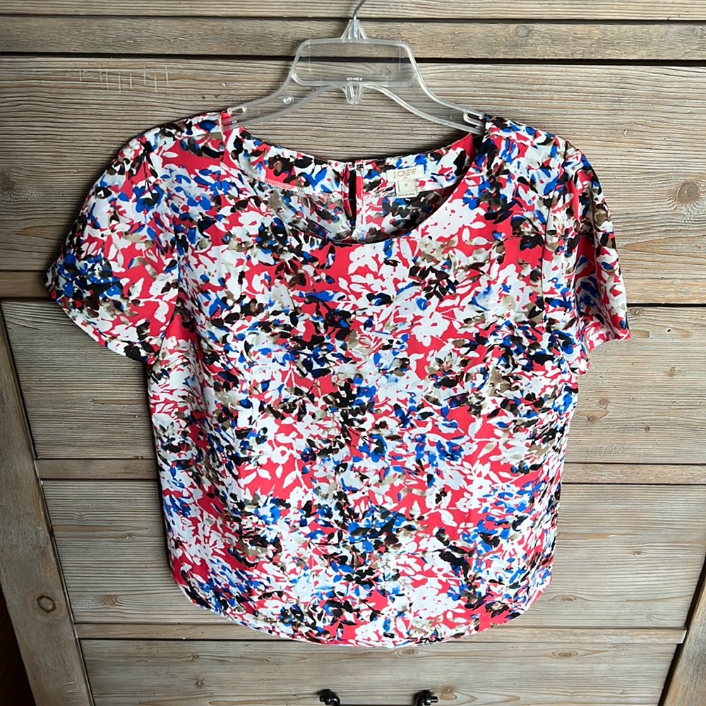 J Crew Women’s multi-colored blouse